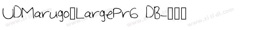 UDMarugo_LargePr6 DB字体转换